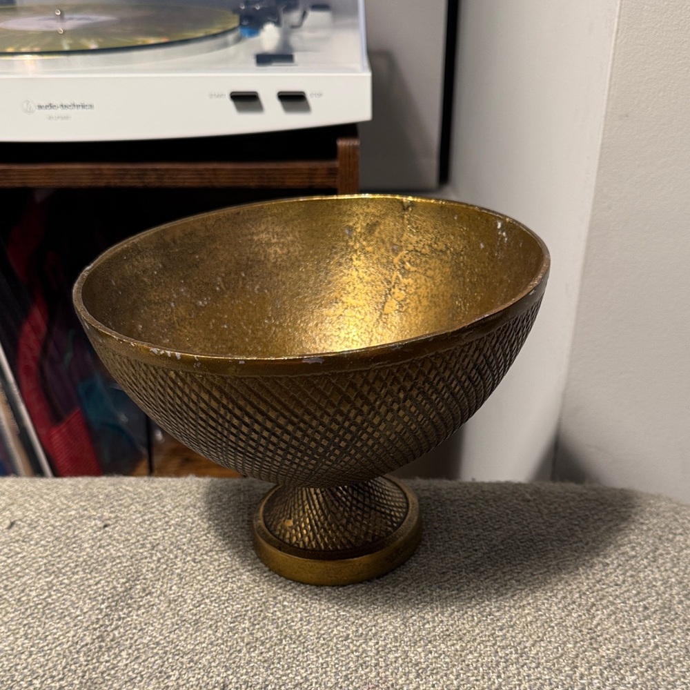 Textured Gold Decorative Bowl/Vase
